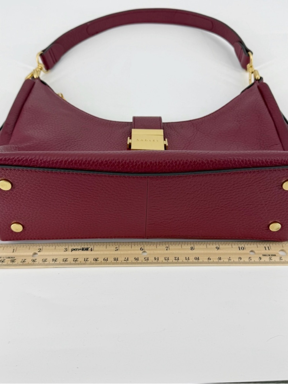 Radley London Sloane Street Medium Leather Shoulder Purse Cranberry Red - Picture 5 of 14